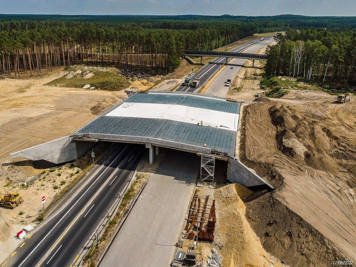 Budowa A18 (zdjęcia z sierpnia 2022 r.)