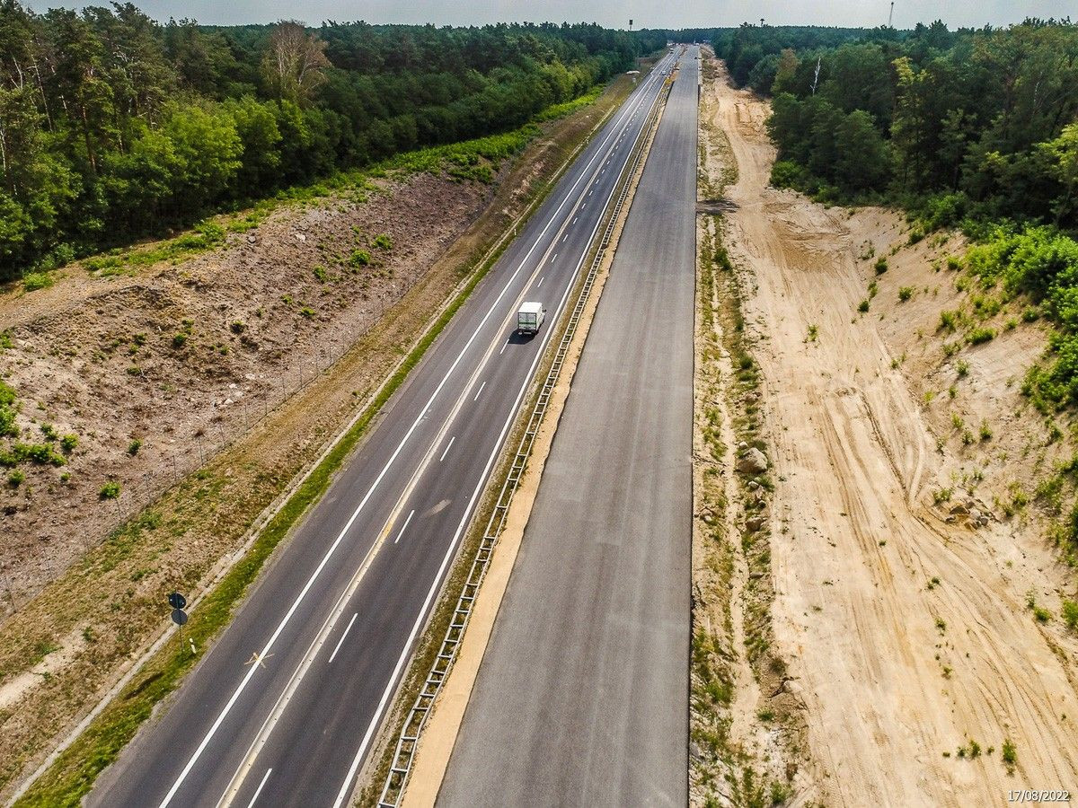Budowa A18 (zdjęcia z sierpnia 2022 r.)