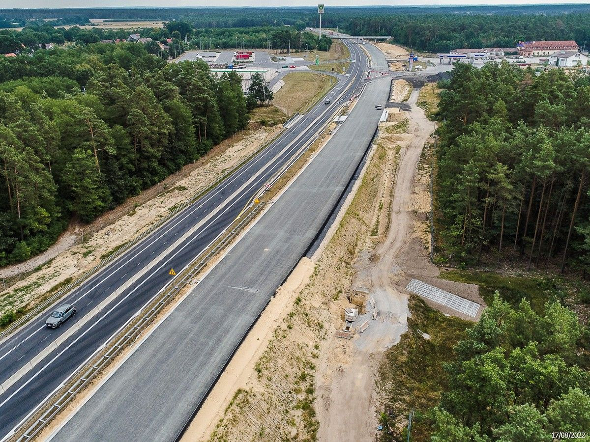 Budowa A18 (zdjęcia z sierpnia 2022 r.)