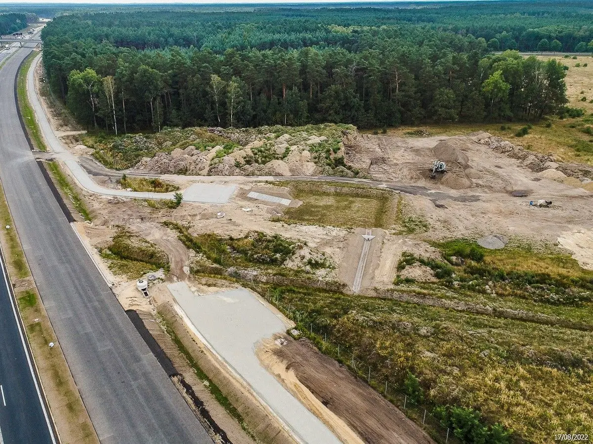 Budowa A18 (zdjęcia z sierpnia 2022 r.)