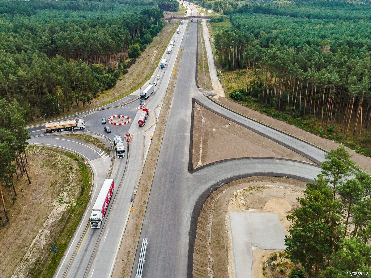 Budowa A18 (zdjęcia z sierpnia 2022 r.)