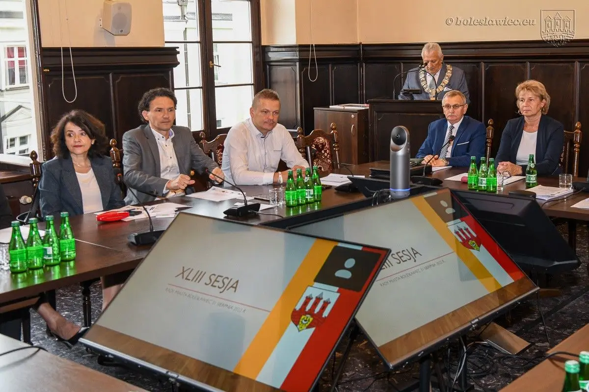 Uroczystość w Sali Rajców w bolesławieckim ratuszu