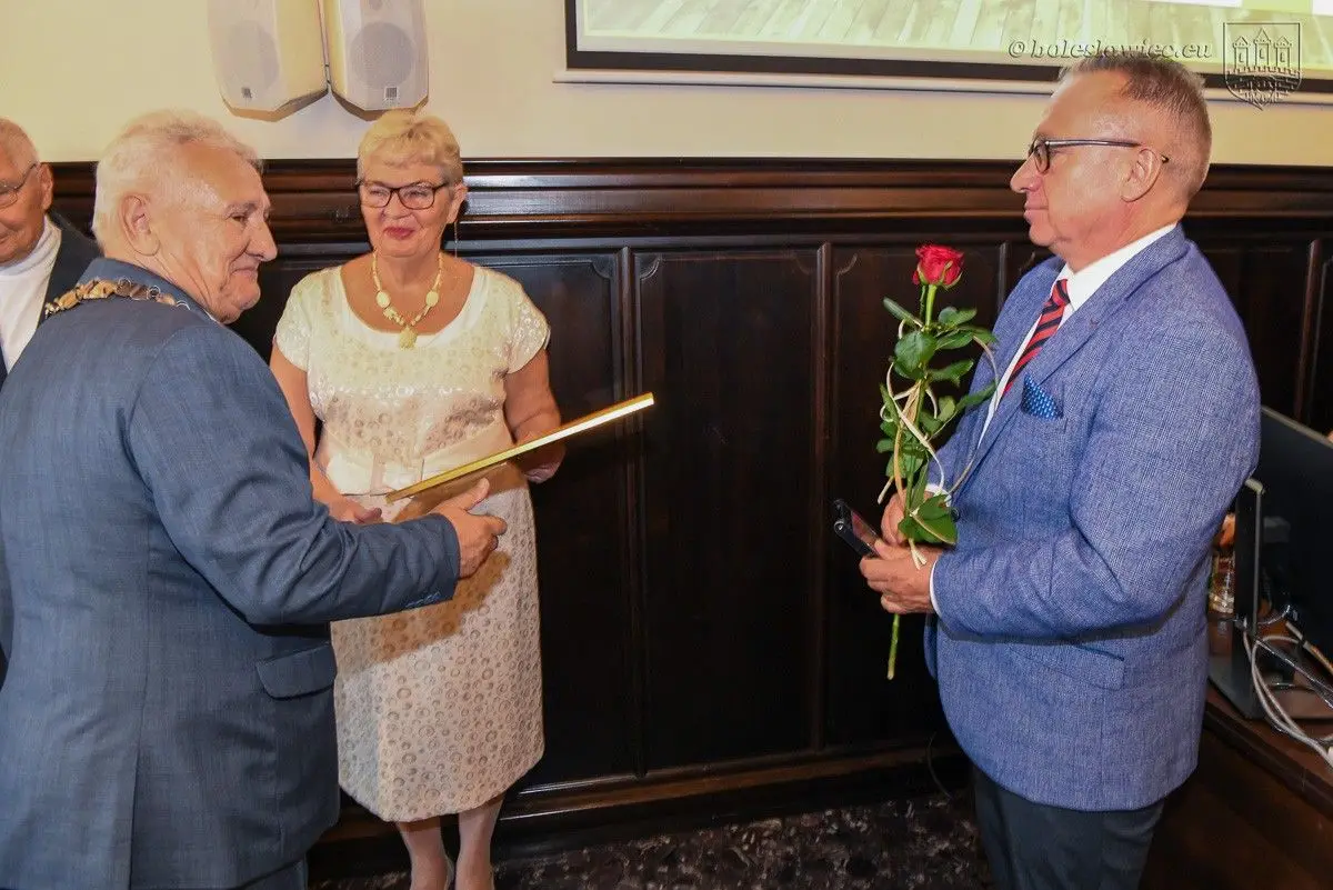 Uroczystość w Sali Rajców w bolesławieckim ratuszu
