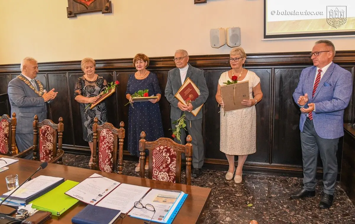 Uroczystość w Sali Rajców w bolesławieckim ratuszu