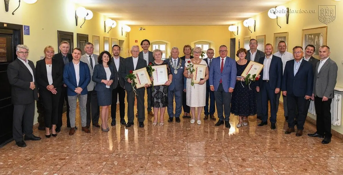 Uroczystość w Sali Rajców w bolesławieckim ratuszu