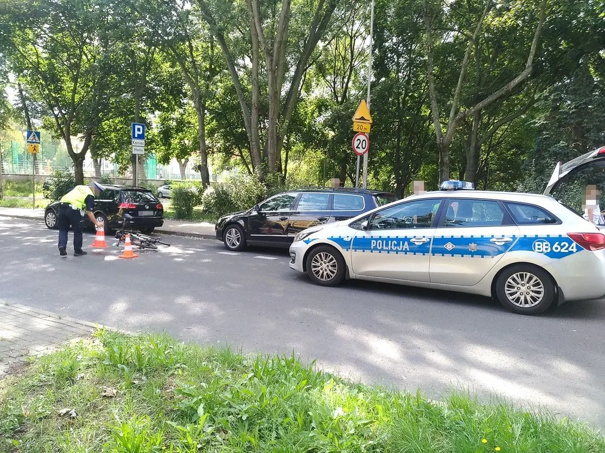 Zdarzenie na ulicy Bielskiej w Bolesławcu