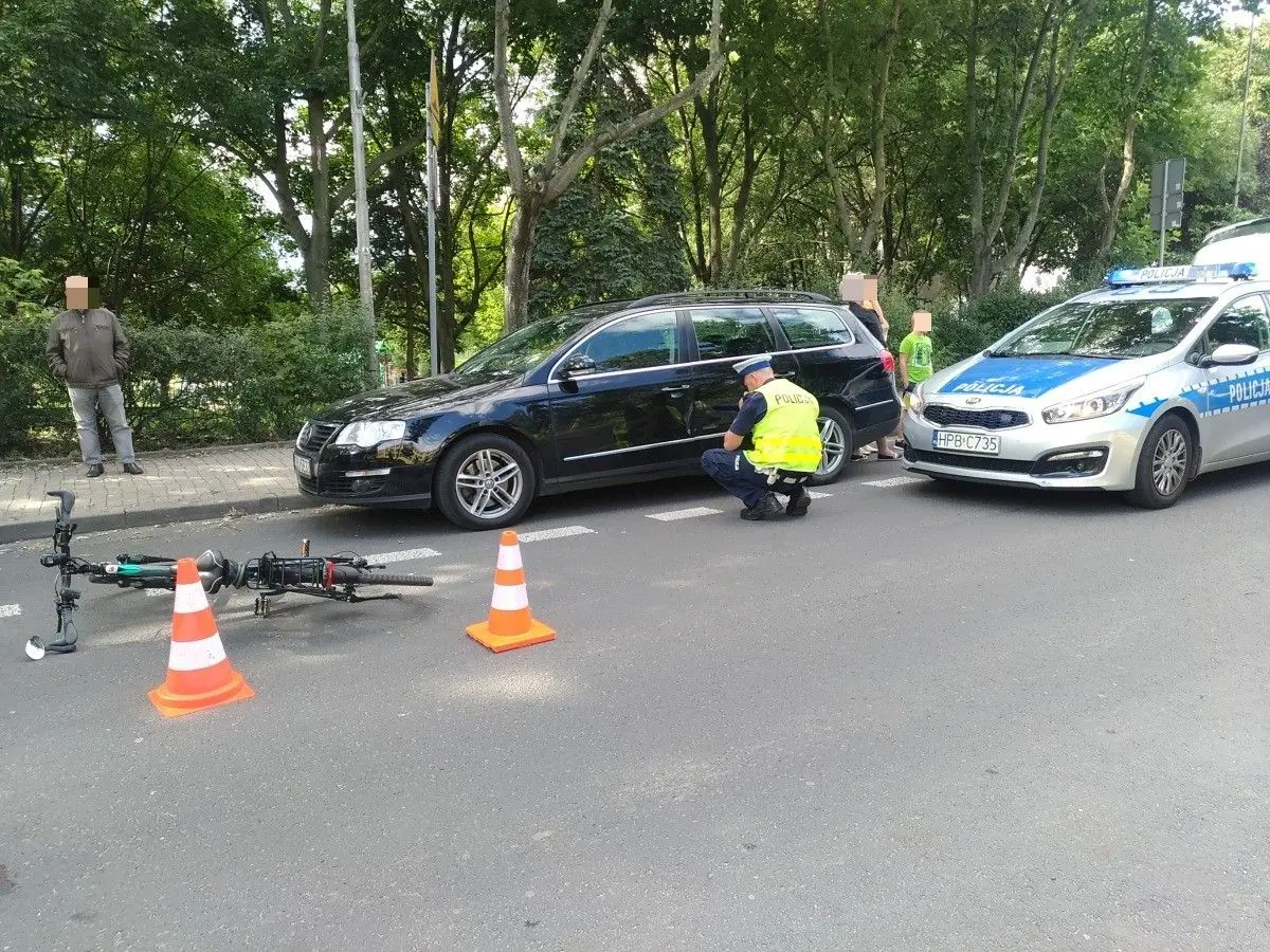 Zdarzenie na ulicy Bielskiej w Bolesławcu