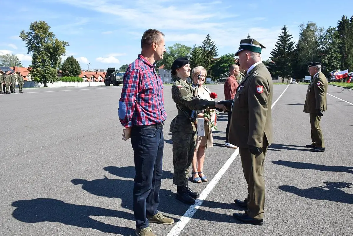 Przysięga elewów w Bolesławcu