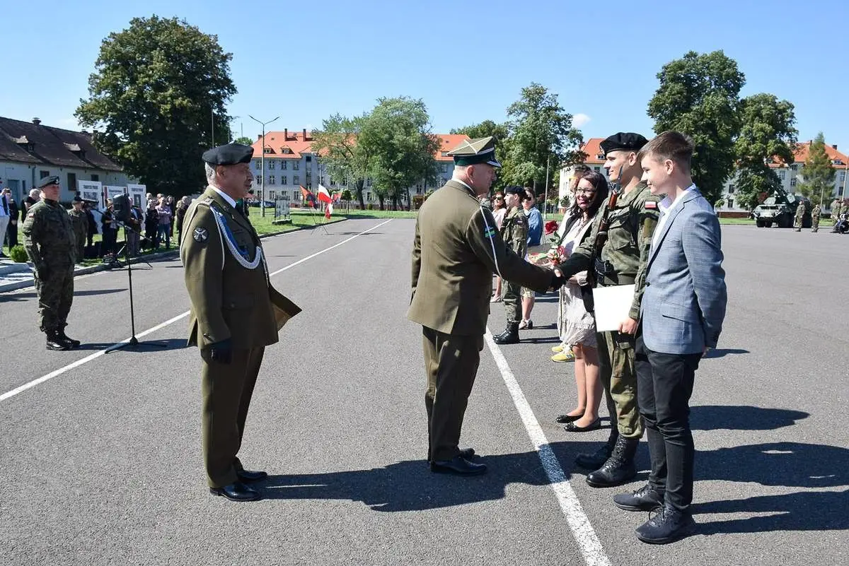Przysięga elewów w Bolesławcu