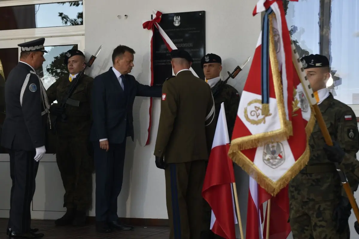 Uroczystość upamiętniająca śp. por. Łukasza Kurowskiego