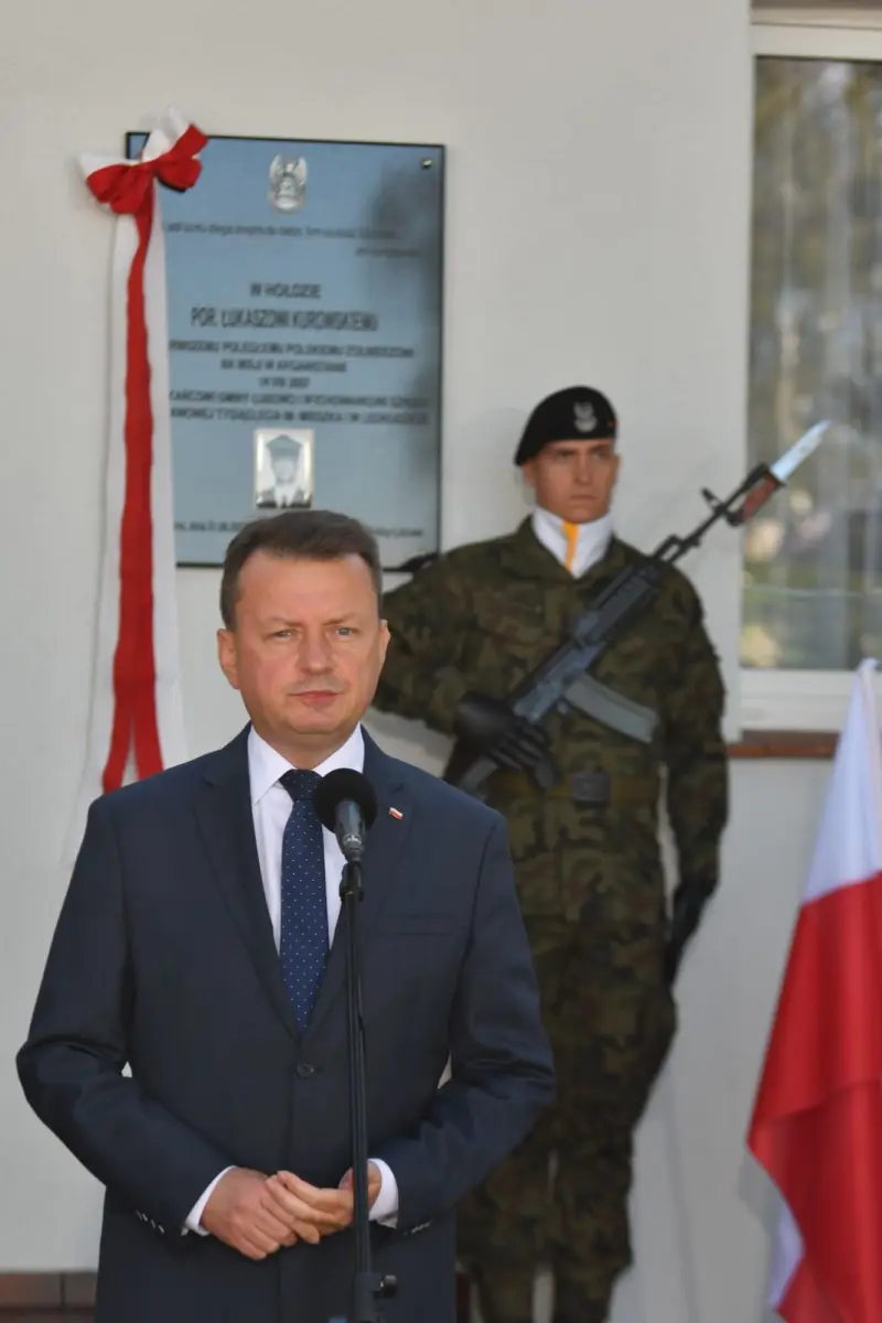 Uroczystość upamiętniająca śp. por. Łukasza Kurowskiego