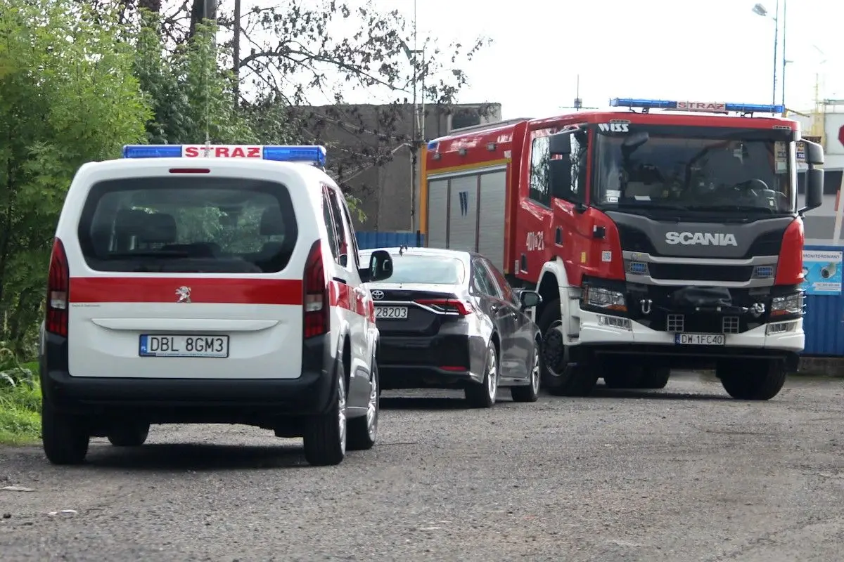 Akcja służb przy ulicy Kościuszki w Bolesławcu