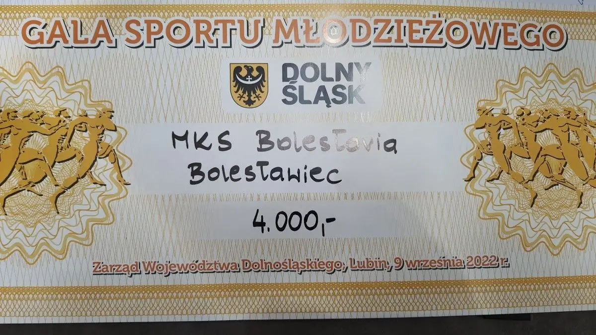 Bolesłavia nagrodzona na Dolnośląskiej Gali Sportu Młodzieżowego