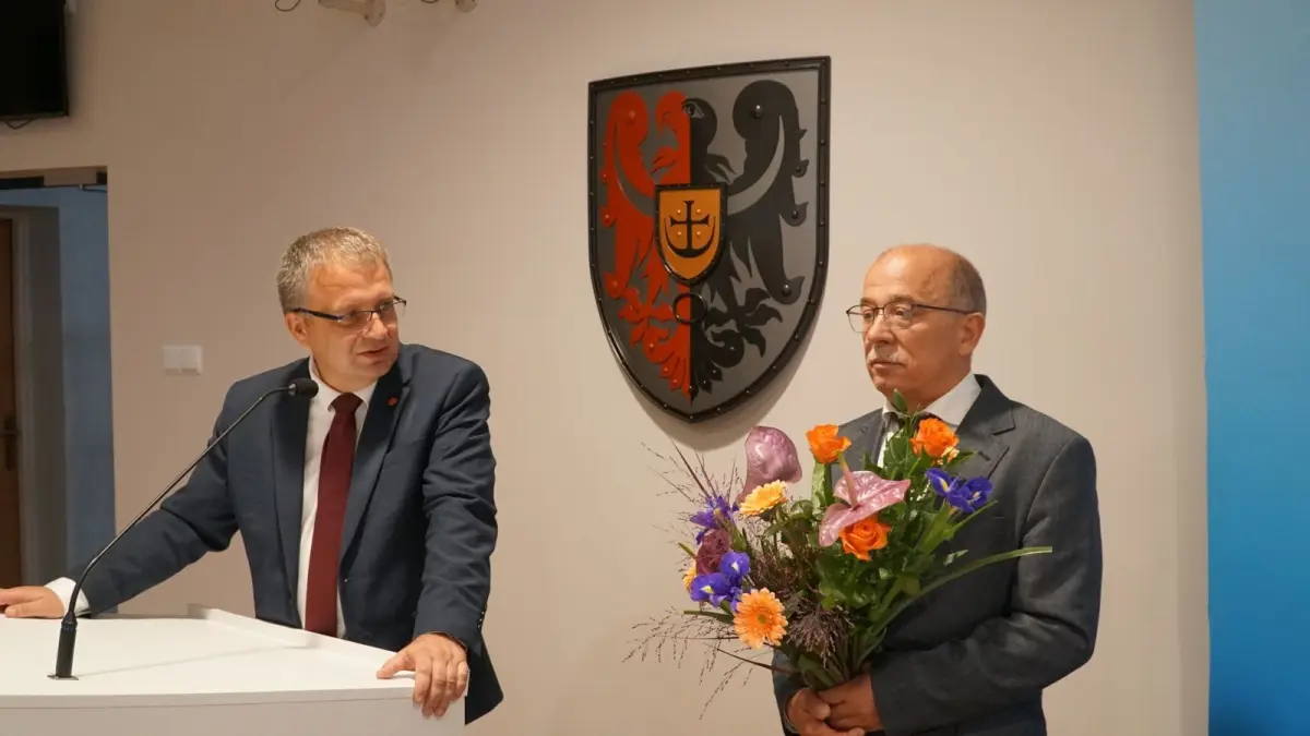 Uroczystość na sesji Rady Powiatu Bolesławieckiego