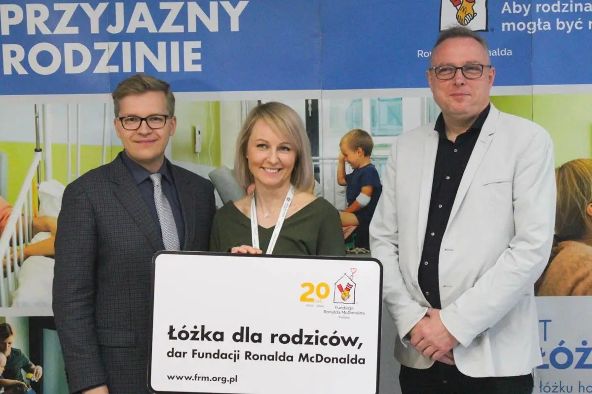 Nowe łóżka na oddziale pediatrycznym Szpitala św. Łukasza
