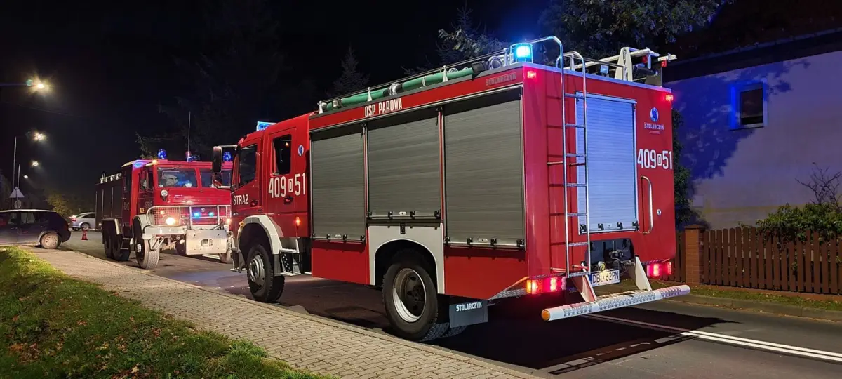 Akcja straży pożarnej w miejscowości Osiecznica