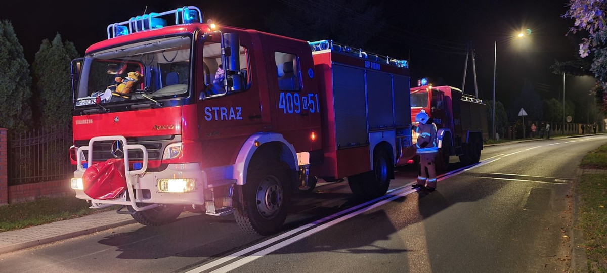 Akcja straży pożarnej w miejscowości Osiecznica