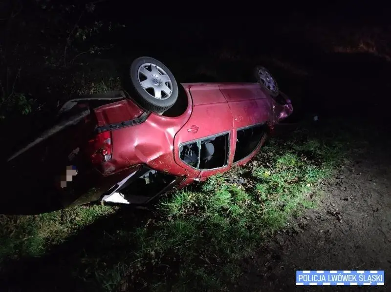 Wypadek między Gradówkiem a Płóczkami Dolnymi