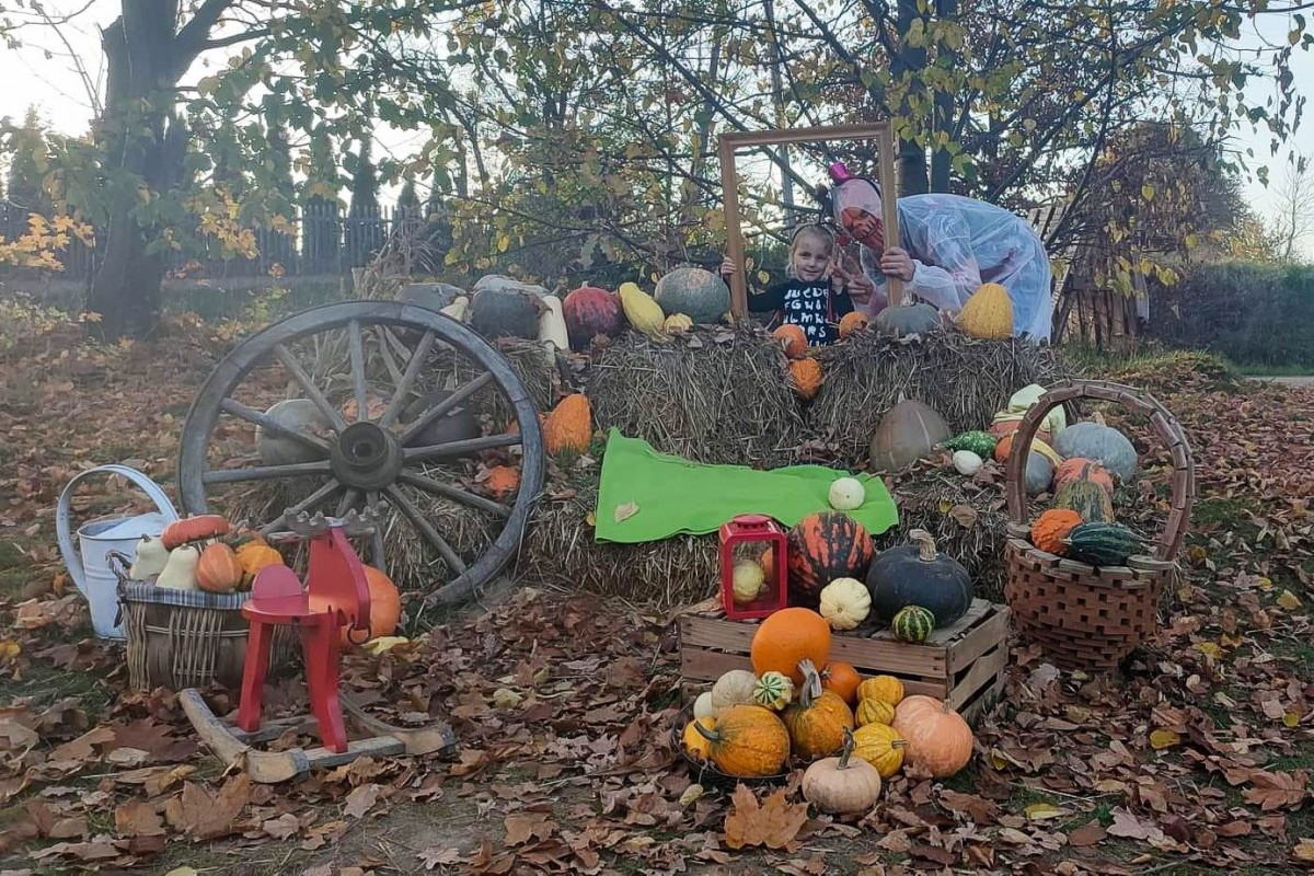 Dyniowy Kącik przy Wiedźmie w Raciborowicach w Halloween