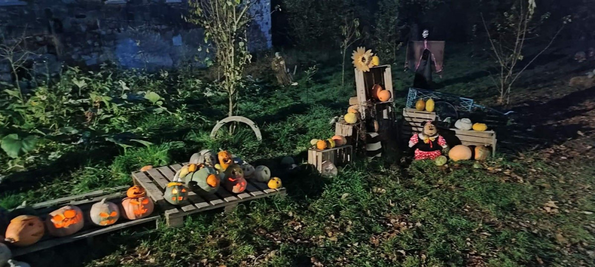 Dyniowy Kącik przy Wiedźmie w Raciborowicach w Halloween