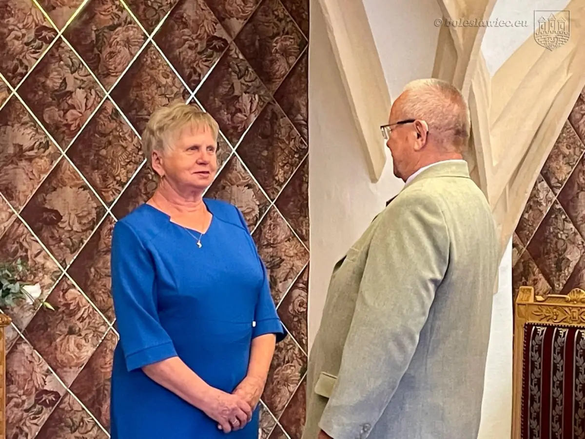 Uroczystość w Pałacu Ślubów w Bolesławcu