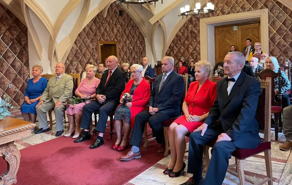 Uroczystość w Pałacu Ślubów w Bolesławcu