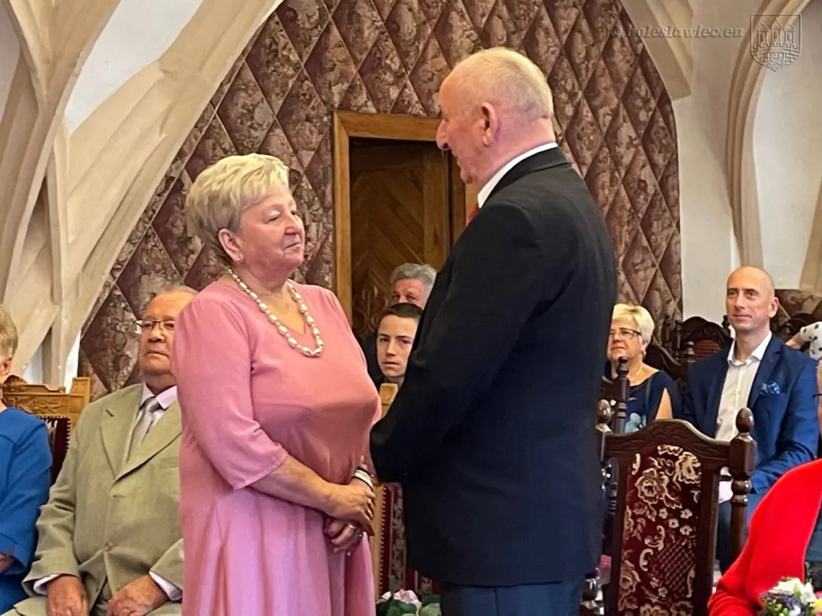 Uroczystość w Pałacu Ślubów w Bolesławcu