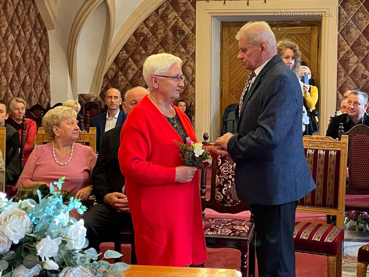 Uroczystość w Pałacu Ślubów w Bolesławcu