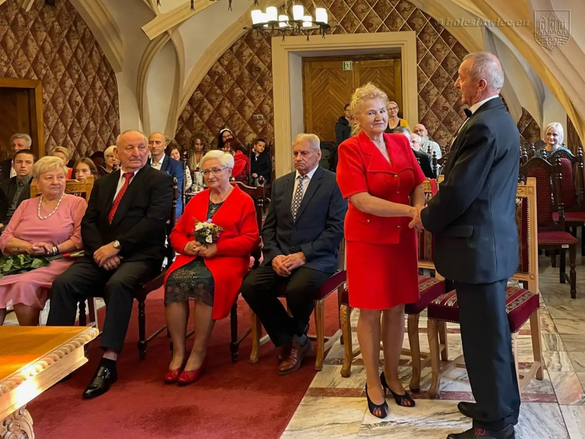 Uroczystość w Pałacu Ślubów w Bolesławcu