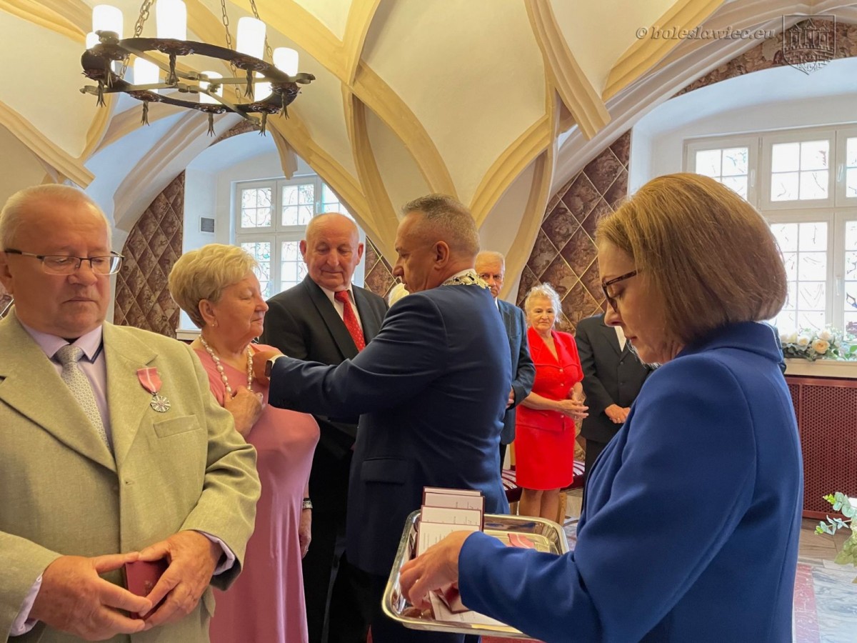 Uroczystość w Pałacu Ślubów w Bolesławcu