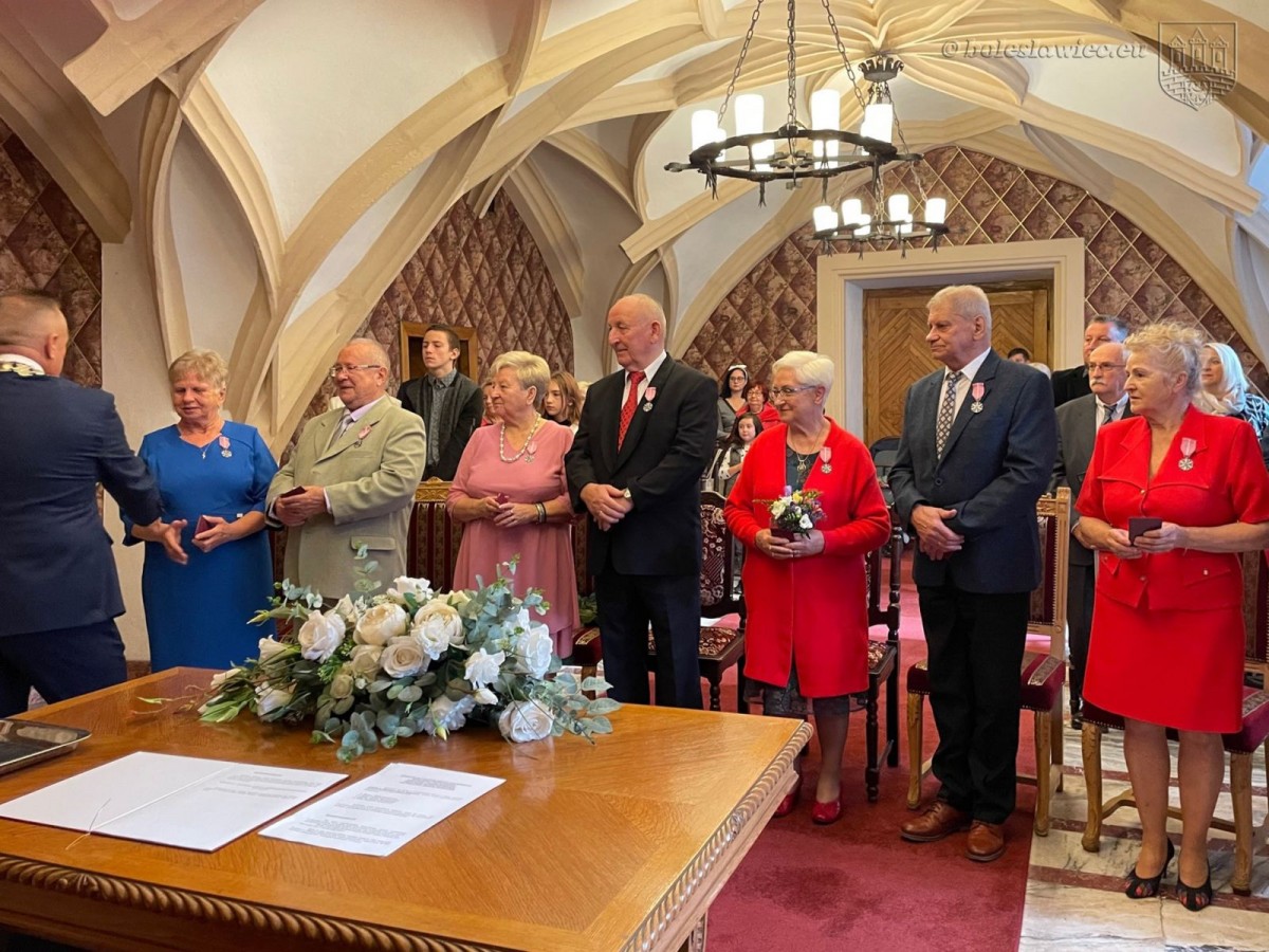 Uroczystość w Pałacu Ślubów w Bolesławcu