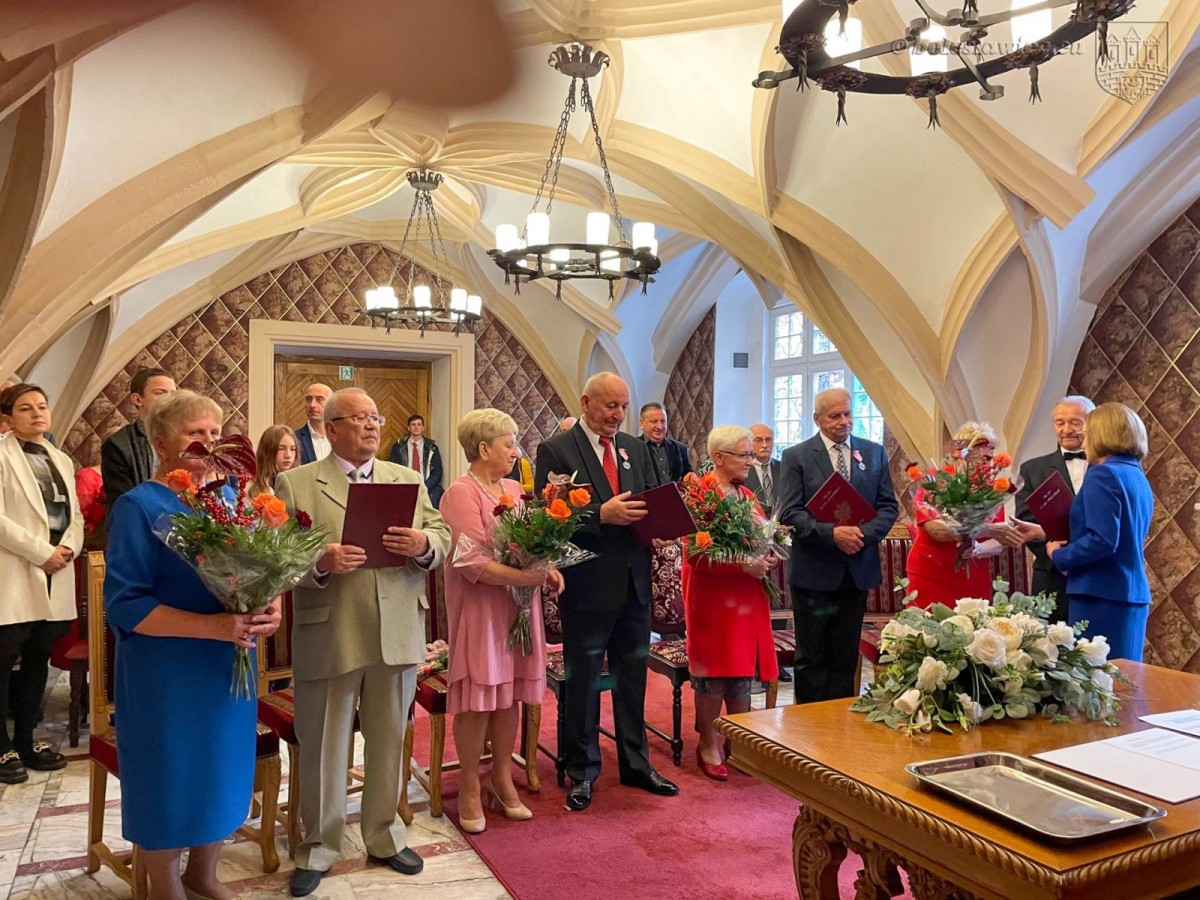 Uroczystość w Pałacu Ślubów w Bolesławcu