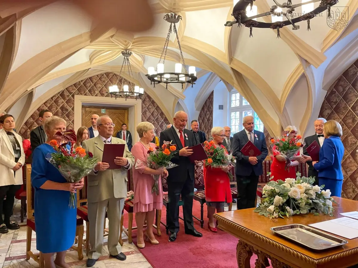 Uroczystość w Pałacu Ślubów w Bolesławcu