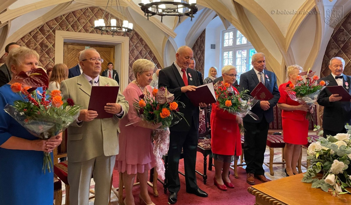 Uroczystość w Pałacu Ślubów w Bolesławcu