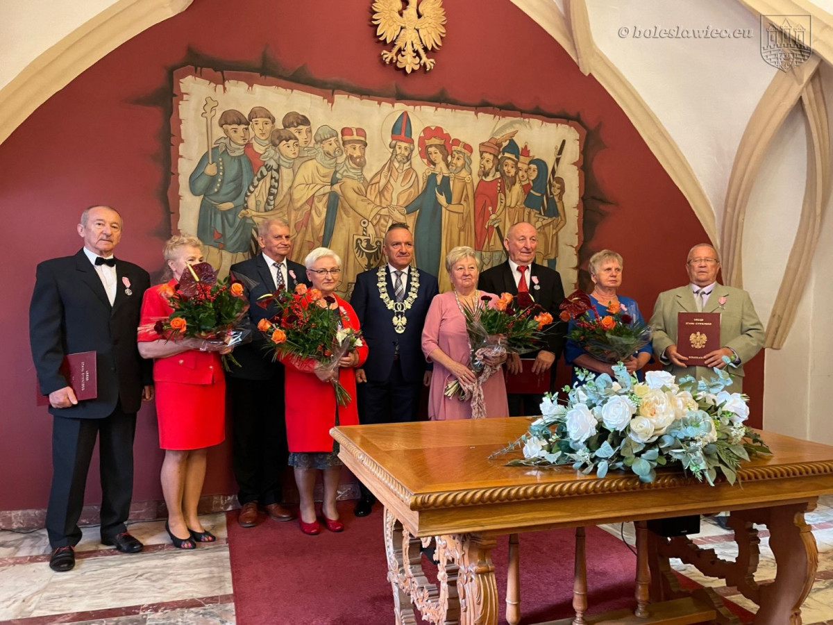 Uroczystość w Pałacu Ślubów w Bolesławcu