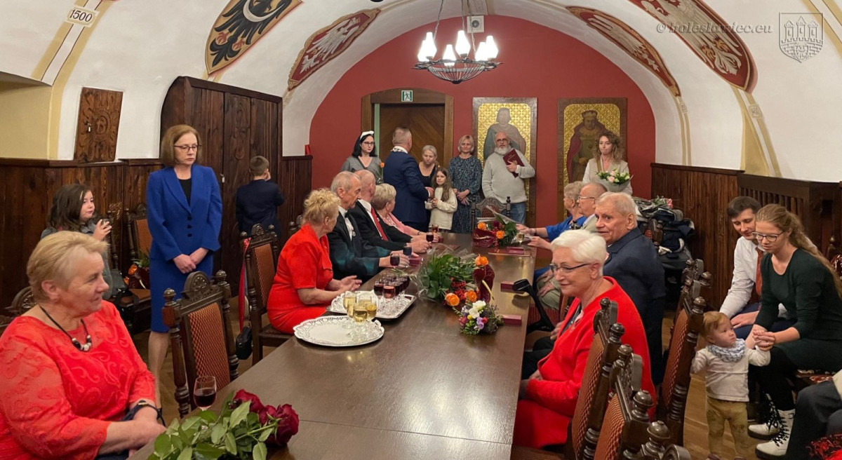 Uroczystość w Pałacu Ślubów w Bolesławcu