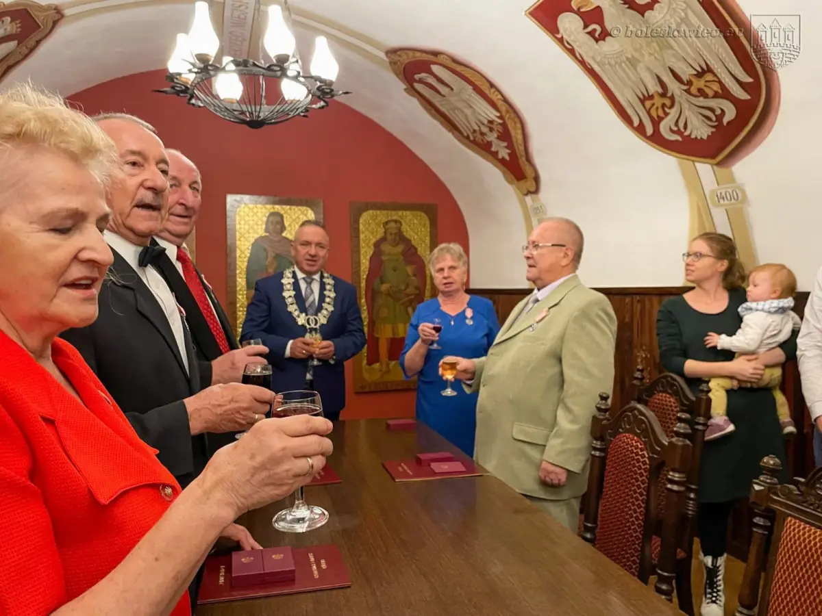 Uroczystość w Pałacu Ślubów w Bolesławcu