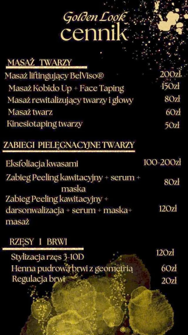 Cennik zabiegów