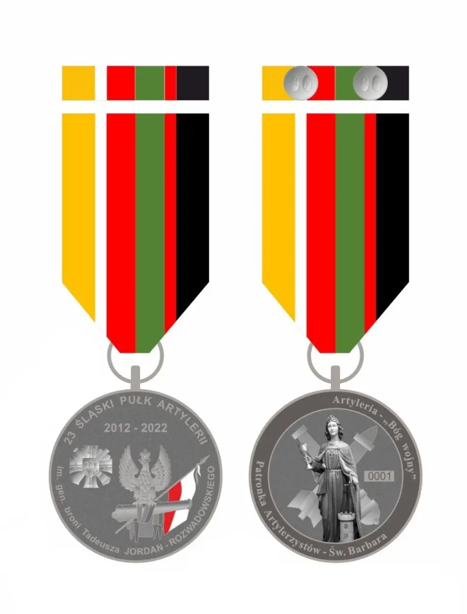 Okolicznościowy medal na 10-lecie bolesławieckiego pułku