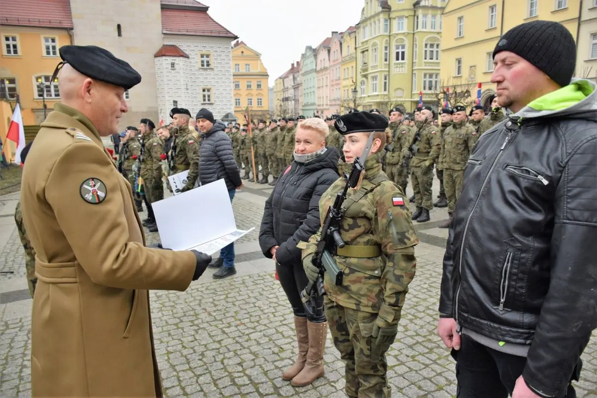 Przysięga na bolesławieckim Rynku