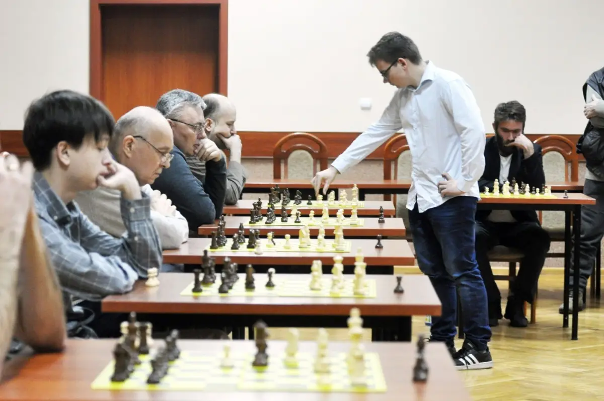 Simultaneous exhibition with FIDE Master Michał Fiedorek in Kruszyna