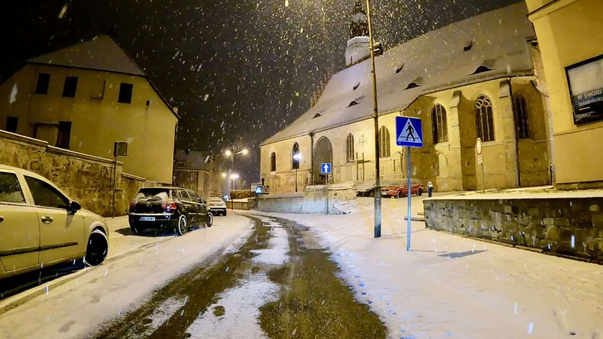 Bolesławiec: zima w natarciu