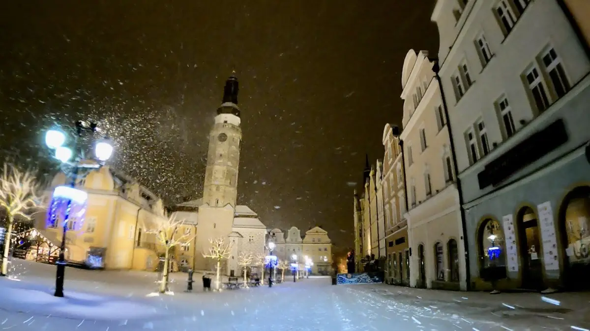 Bolesławiec: zima w natarciu