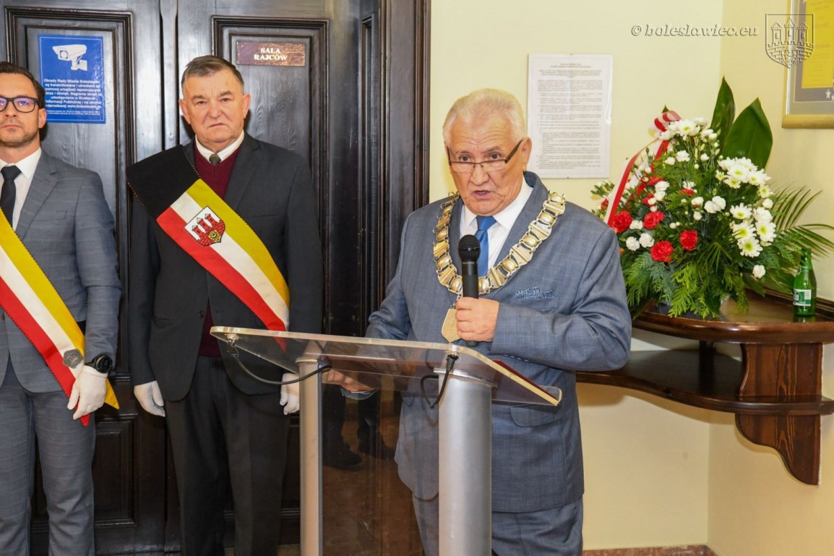 Uroczystość w bolesławieckim ratuszu