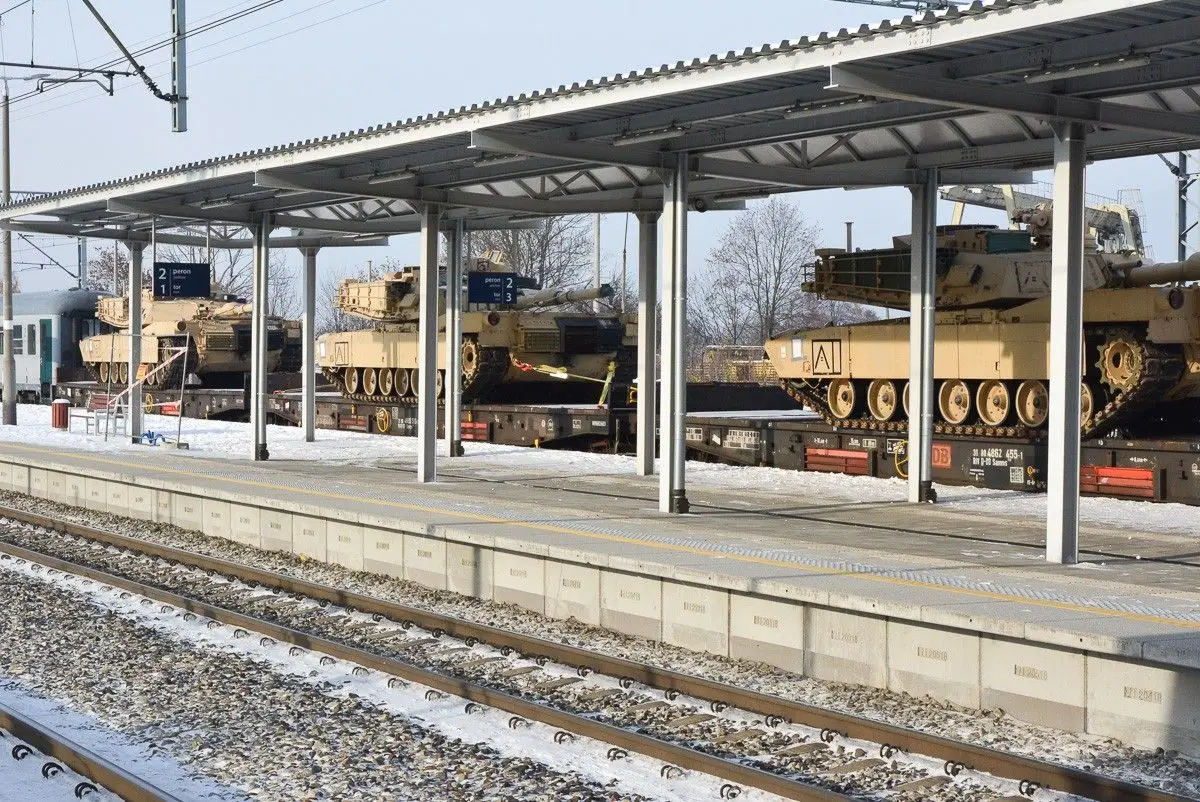 Tanks at the PKP Railway Station in Bolesławiec
