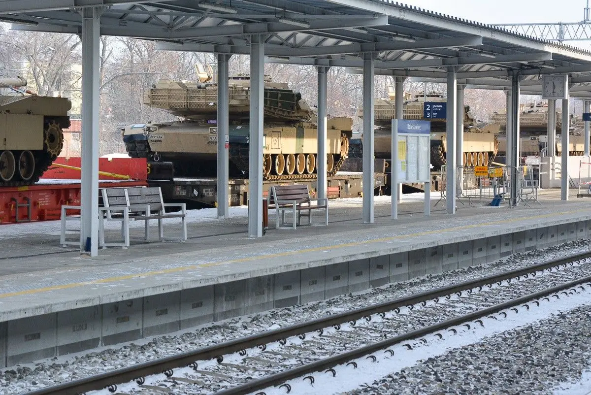 Tanks at the PKP Railway Station in Bolesławiec