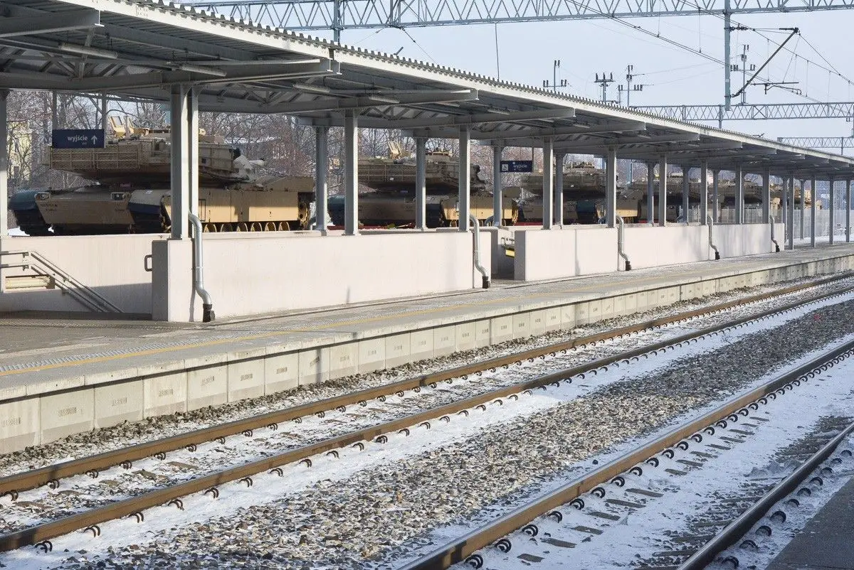 Tanks at the PKP Railway Station in Bolesławiec