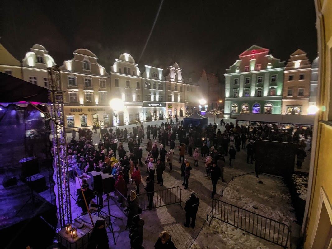 Gwiazdka życzliwości na bolesławieckim Rynku