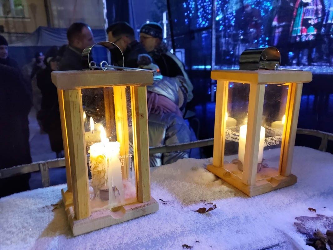 Gwiazdka życzliwości na bolesławieckim Rynku