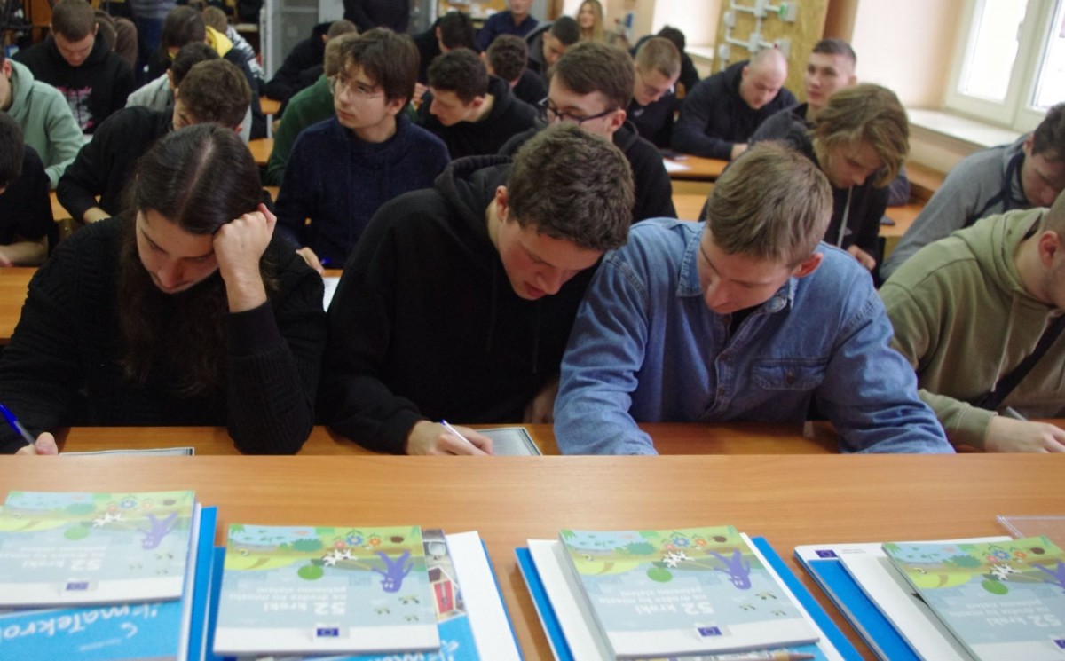 Lekcja o Unii w Zespole Szkół Elektryczno-Mechanicznych w Legnicy